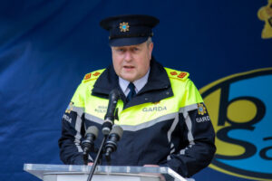 Superintendent Stephen McCauley Garda BikeSafe launch March 2023